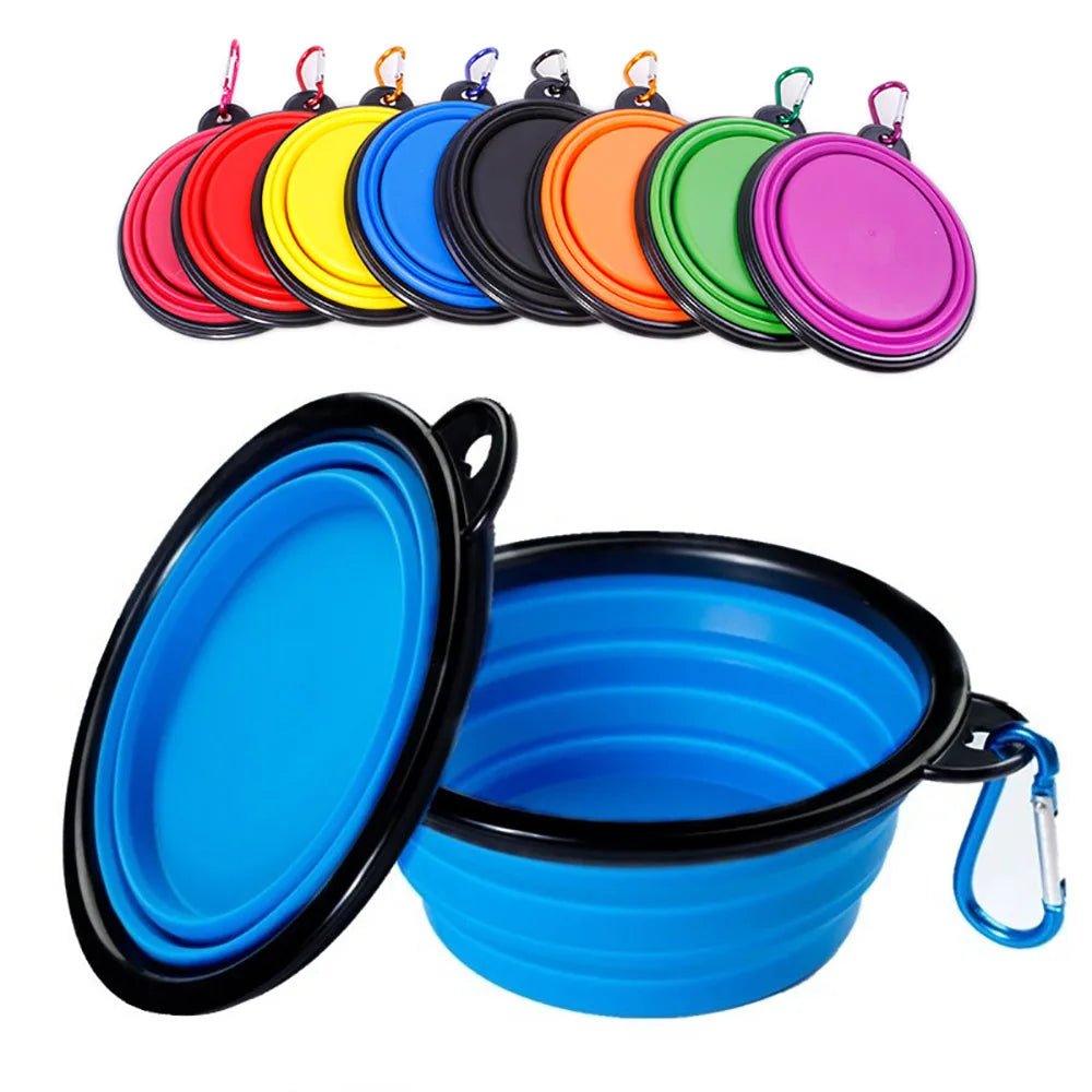 TrekTrough – Collapsible Pet Travel Bowl with Carabiner