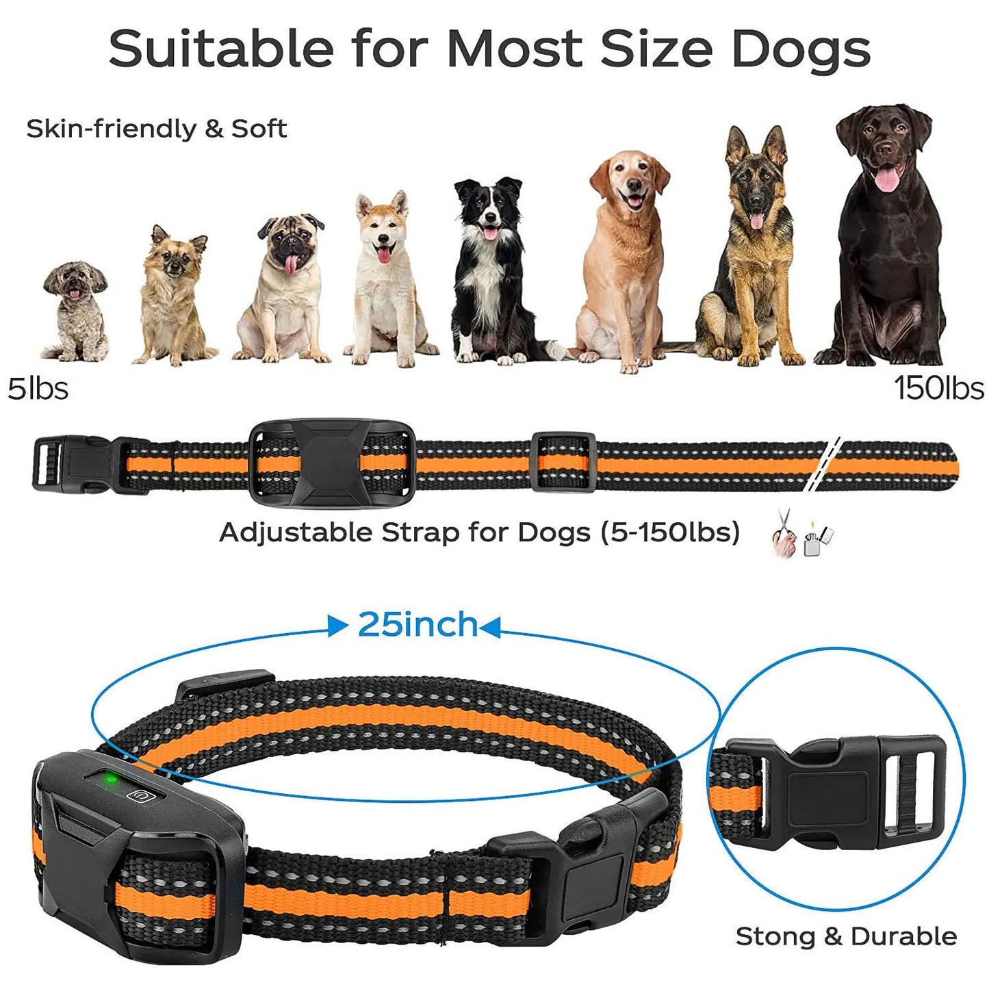 TrainMaster Pro – 3300ft Remote Electric Dog Training Collar