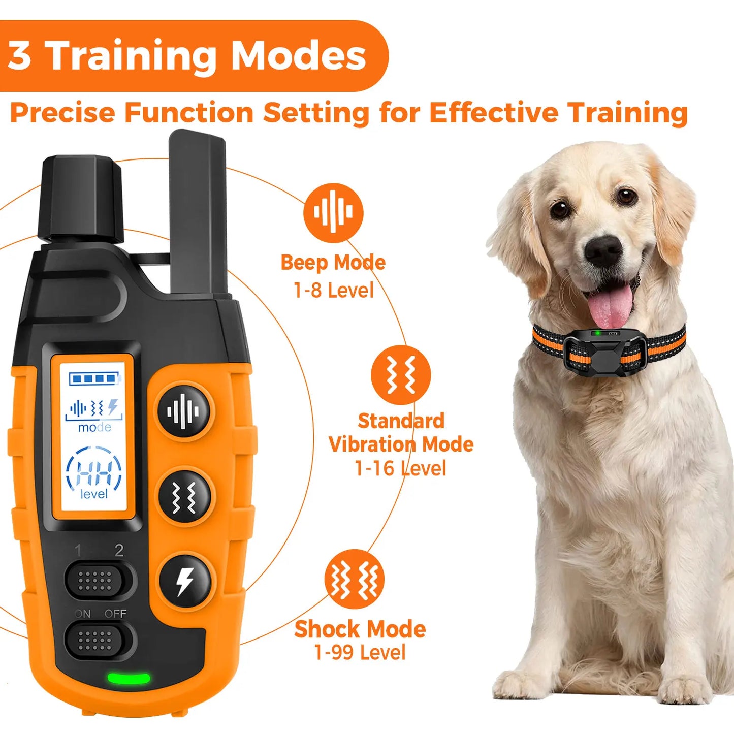 TrainMaster Pro – 3300ft Remote Electric Dog Training Collar