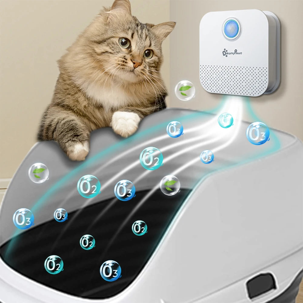 PurePaws Breeze: purificador de olores inteligente para cajas de arena para gatos 