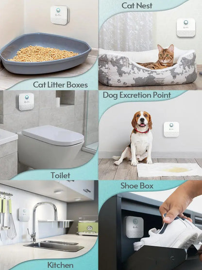 PurePaws Breeze: purificador de olores inteligente para cajas de arena para gatos 