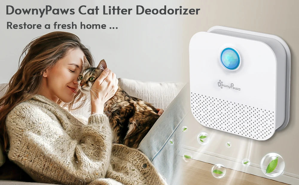 PurePaws Breeze: purificador de olores inteligente para cajas de arena para gatos 