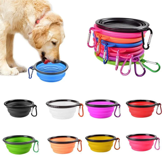 TrekTrough – Collapsible Pet Travel Bowl with Carabiner