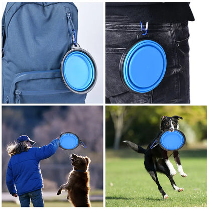 TrekTrough – Collapsible Pet Travel Bowl with Carabiner