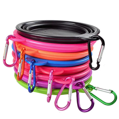 TrekTrough – Collapsible Pet Travel Bowl with Carabiner